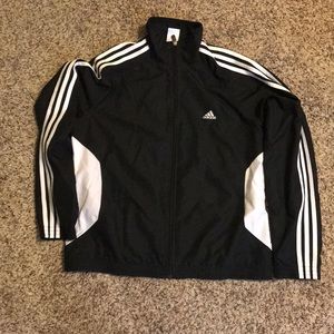 Black Adidas Windbreaker